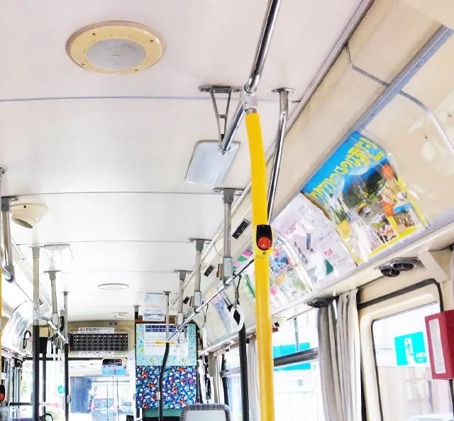 バス車内広告の掲載のようす2